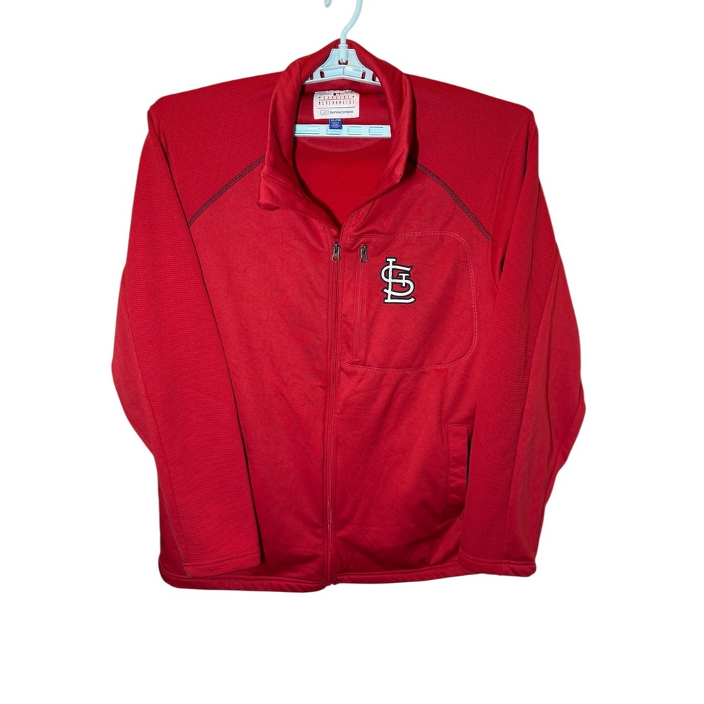 St Louis Cardinals G-III Carl Banks Mens XXL Full Zip Jacket Red MLB Baseball